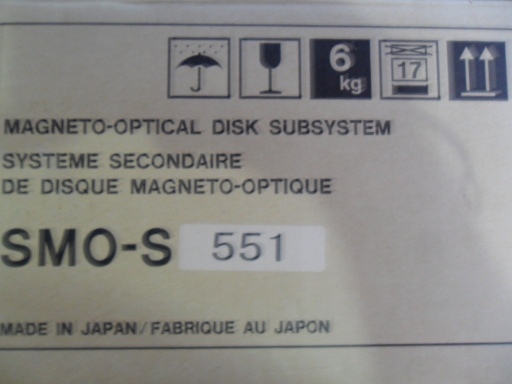 SONY SMO-S551 5.2GB External Magneto Optical Drive Box
